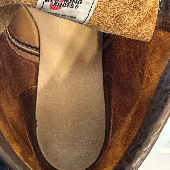 Red Wing Classic 1907 Moc Toe Boot Size 7.5 D Copper Rough and Tough - Picture 10 of 12